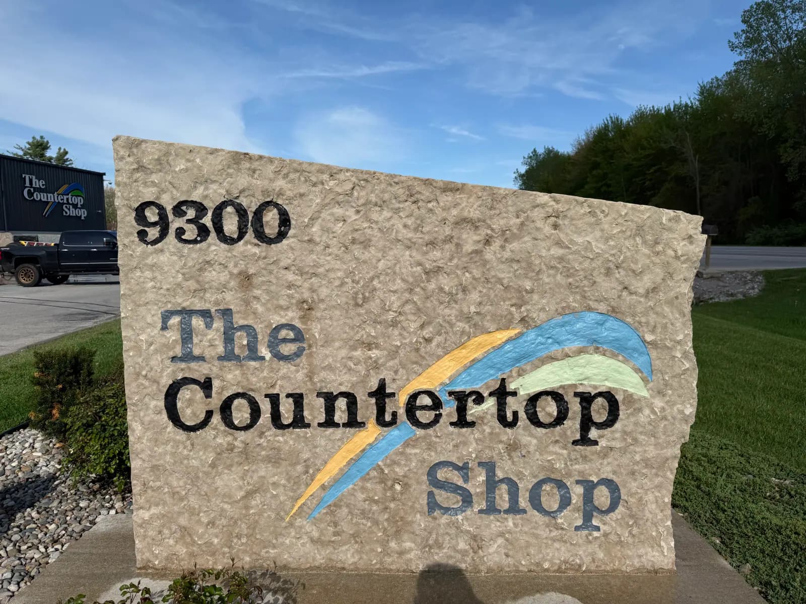 The same commercial monument sign after Pinnacle's cleaning