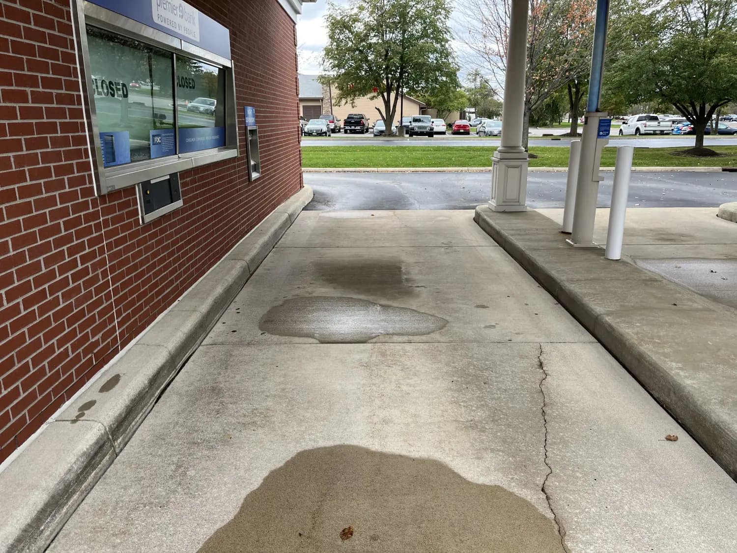 A clean commercial storefront with spotless windows