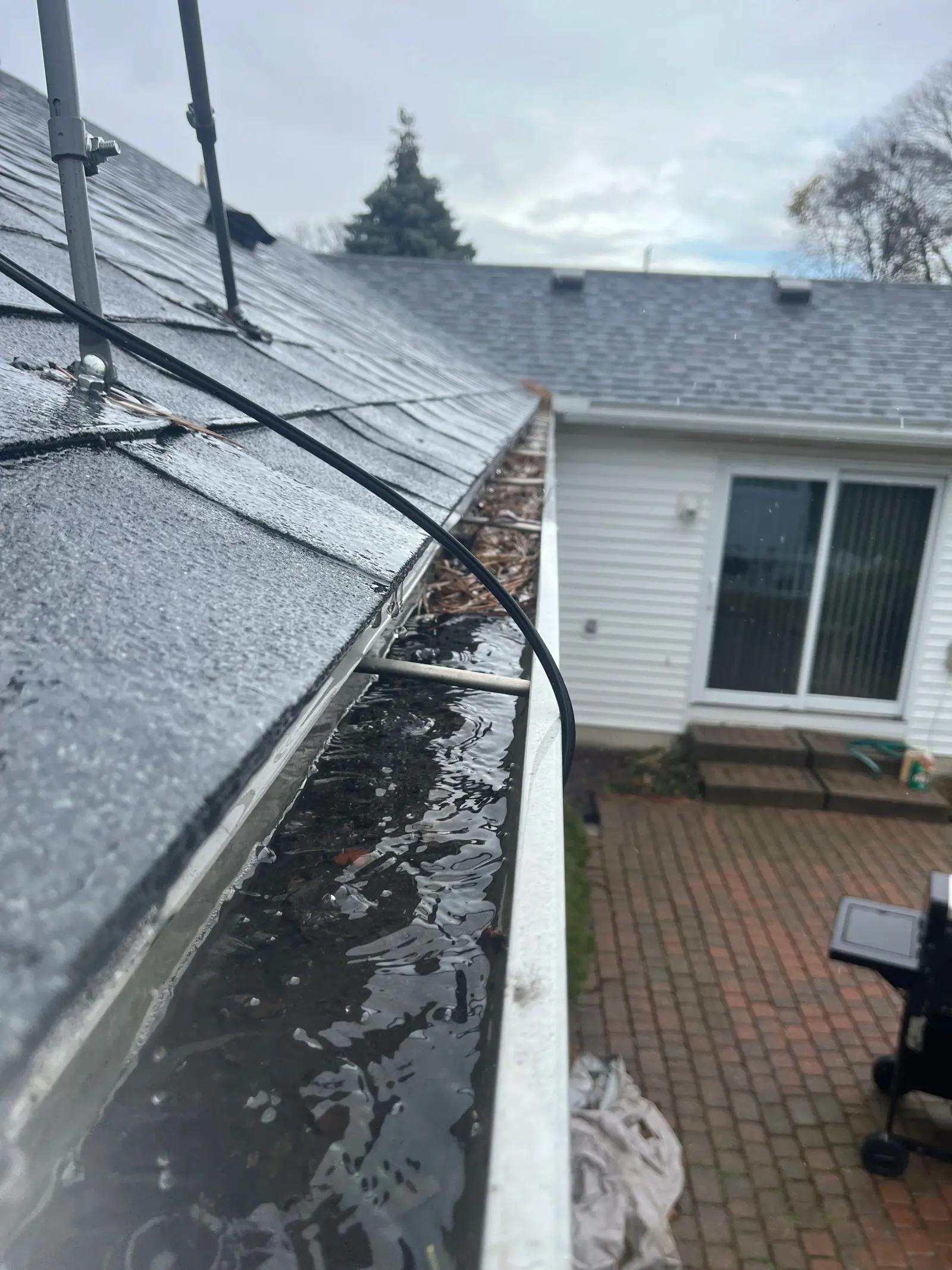 Clean, free-flowing residential gutters